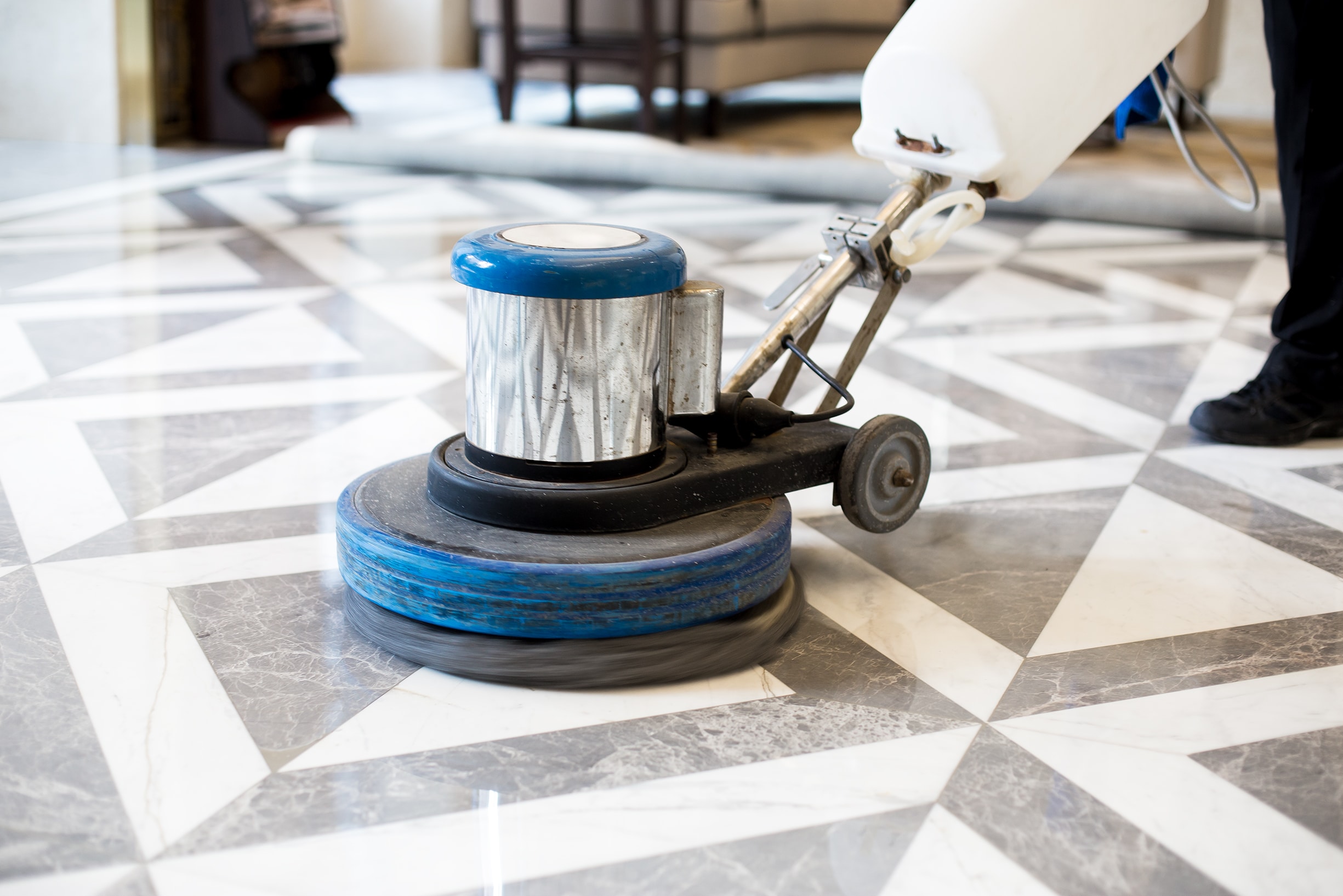Stone cleaning and polishing
